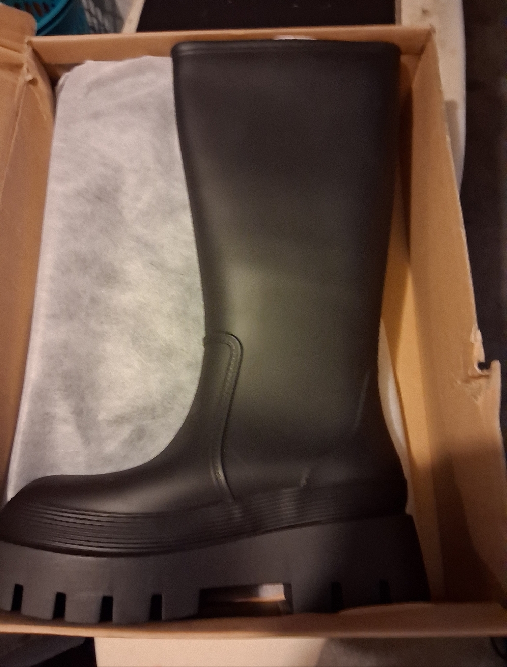 Termiyinful Tall Rain Boots for Women Knee High Outdoor Work Waterproof 501 Sz 7